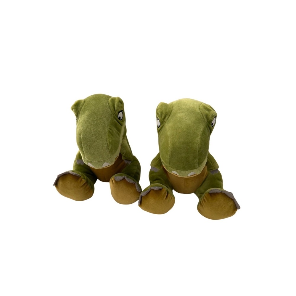 Kohls Are We There Yet Dinosaur Plush Stuffed Animal Two Pack Green Yellow T Rex